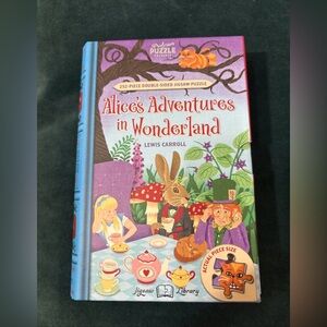 Alice's Adventures Wonderland Professor Puzzle Jigsaw Library 252-Pc SEALED NEW
